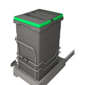 سطل زباله تک مخزن لینک دار اکو 3614 پلاتین - platin