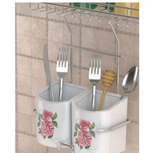 جا قاشقی آویز چینی 2712 پلاتین - platin