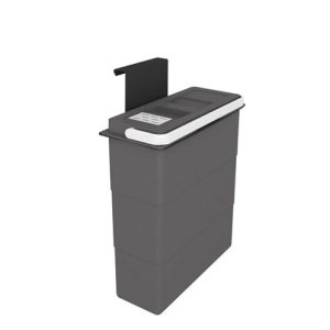 سطل زباله درب آویز 3691 پلاتین - Platin